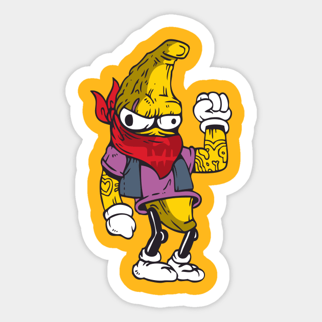 One Bad Banana Sticker by Talonardietalon